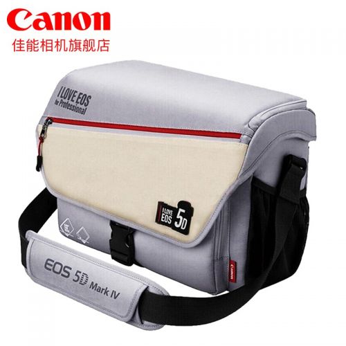 佳能（Canon） 佳能相機包單反包 單肩攝影包 照相機背包6d2 6d 5d4 800d防潮微單包 佳能5D4單肩攝影包（一機三鏡）
