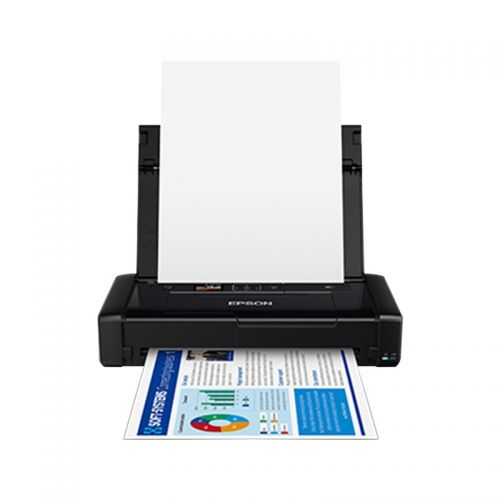 愛普生（EPSON）WF-110 便攜式打印機 A4彩色噴墨打印機 無線辦公 內置電池 USB/車載供電（WF-100升級款）